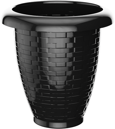 VASO RED. RATTAN Nº 20 PRETO