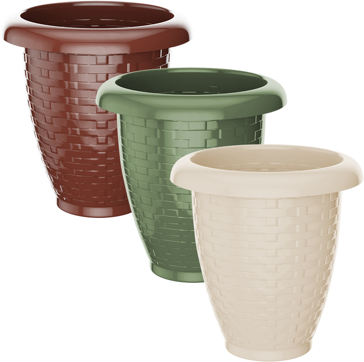 VASO RED. RATTAN Nº 20 COLOR