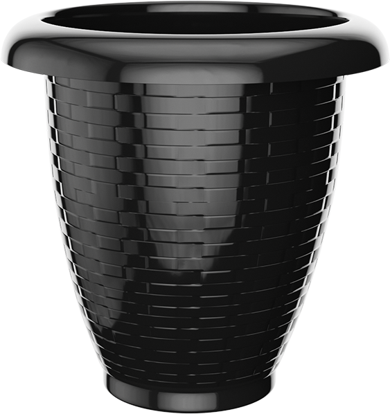 VASO RED. RATTAN Nº 30 PRETO