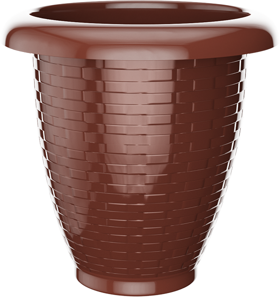 VASO RED. RATTAN Nº 30 MARRON