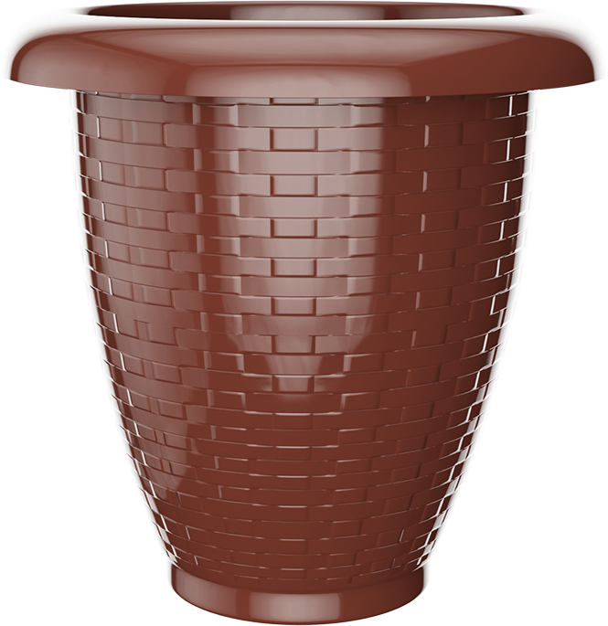 VASO RED. RATTAN Nº 40 MARRON